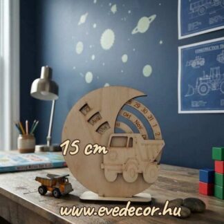 15 cm Munkagép öröknaptár + 3D elem (Örök 0085)
