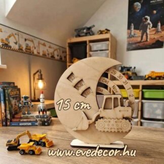 15 cm Munkagép öröknaptár + 3D elem (Örök 0087)